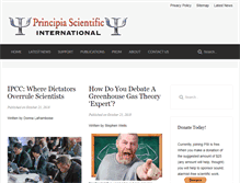 Tablet Screenshot of principia-scientific.org